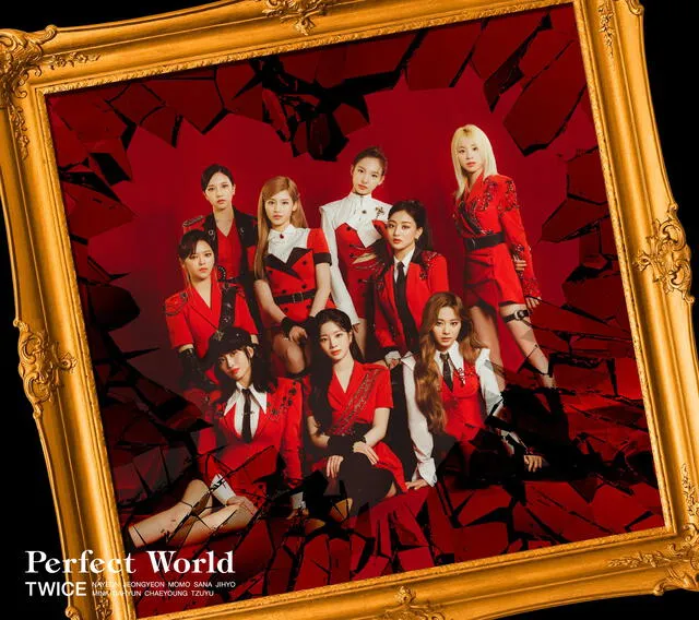 Banner promocional de "Perfect world" de TWICE. Foto: JYP