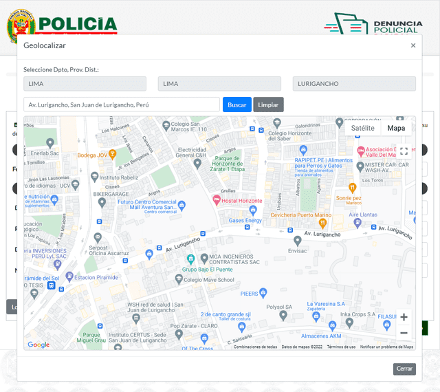 Denuncia policial virtual: geolocalización brindará información a las autoridades sobre el delito