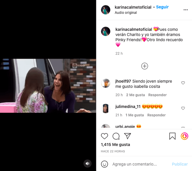 Instagram: Karina Calmet recuerda sus escenas con Mónica Sánchez en Al fondo hay sitio