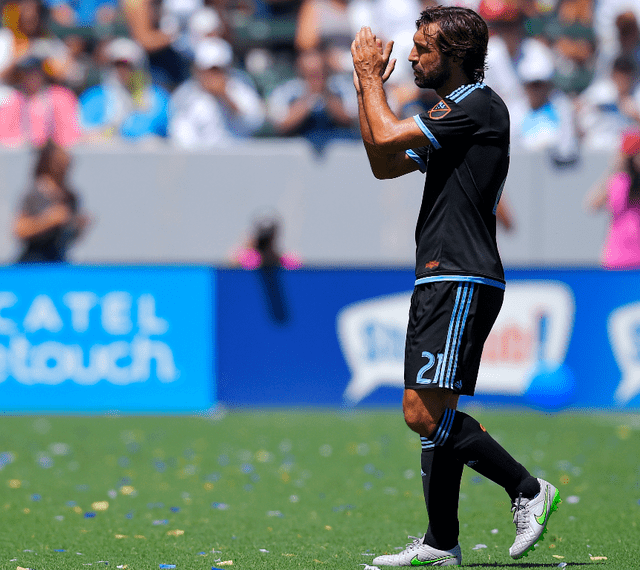 Pirlo se retiró en el New Yor City FC en el 2017. Foto: AP.