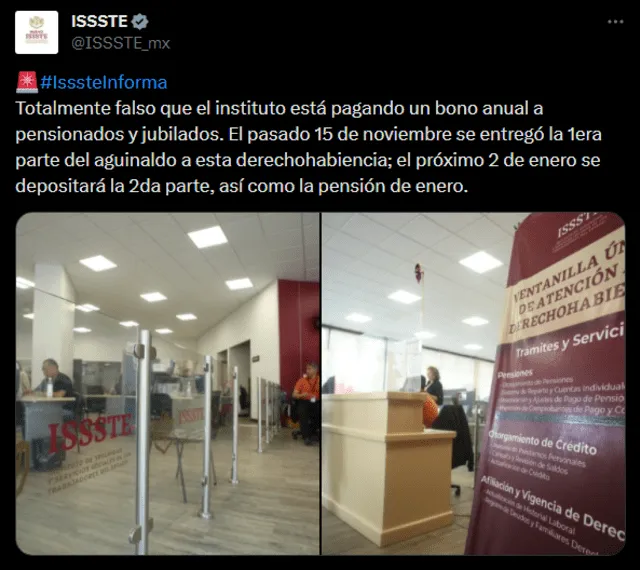 Pensión ISSSTE en México