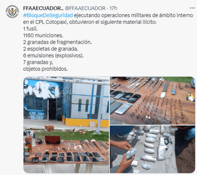 Crisis en Ecuador 2024: operativos del Ejército dejan más de 2 mil detenidos | conflicto armado interno | crisis de seguridad | Fito Macías | qué está pasando en Ecuador | Los Choneros | Fuerzas Armadas | Twitter | X