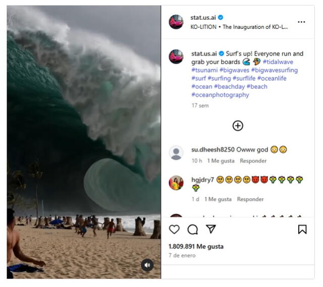 <em>Evidencia más antigua del video en la web. Foto: captura de Instagram</em>   