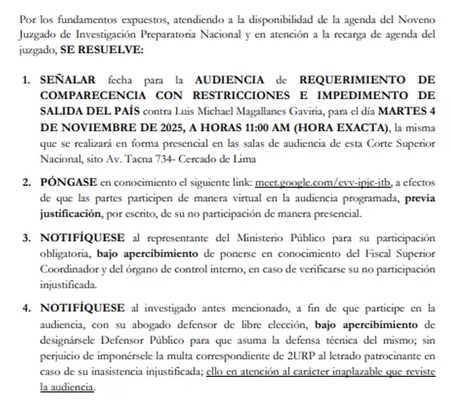  Decisión del Poder Judicial   