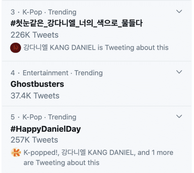 Kang Daniel es tendencia en todo el mundo por la celebración de su cumpleaños