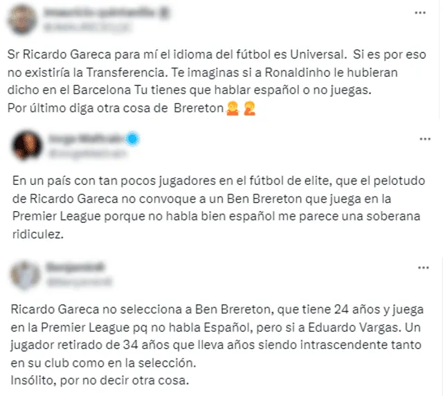  Criticas a Ricardo Gareca en redes sociales. Foto: compsición LR/Twitter   