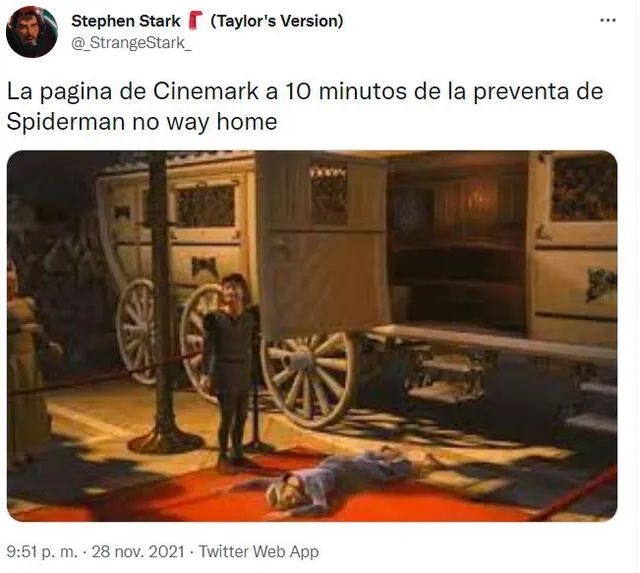 Meme relacionado a Spider-Man no way home. Foto: captura Twitter