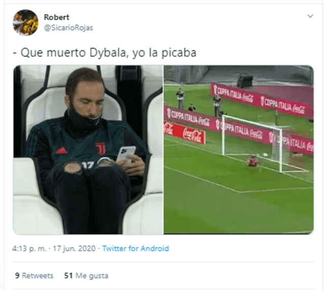 Napoli venció a Juventus en penales y las redes se inundaron de memes. (Créditos: Twitter)