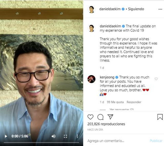 Daniel Dae Kim, coronavirus, Lost, Instagram