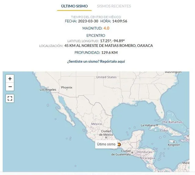 Sismo México 30 de marzo de 2023