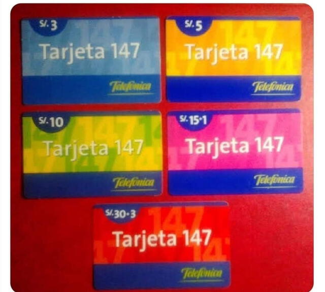  Todas las tarjetas 147 que circularon en Perú. Foto: Imperius<br><br>    