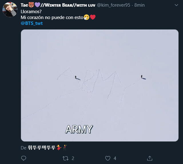 BTS manda mensaje al ARMY