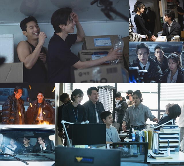 Fotos detrás de cámaras de Bad and crazy. Créditos: tvN