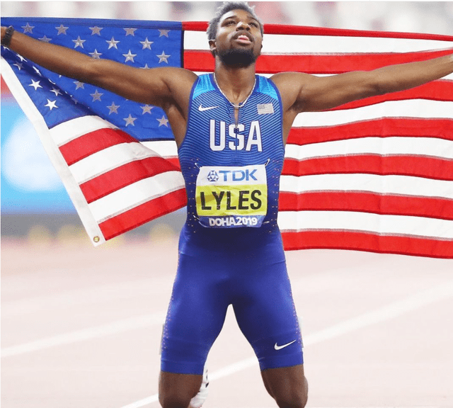 Noah Lyles, el velocista que disputó la pista con Bolt. Foto: Instagram