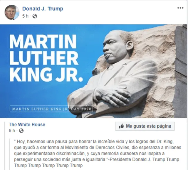 Donald Trump MLK