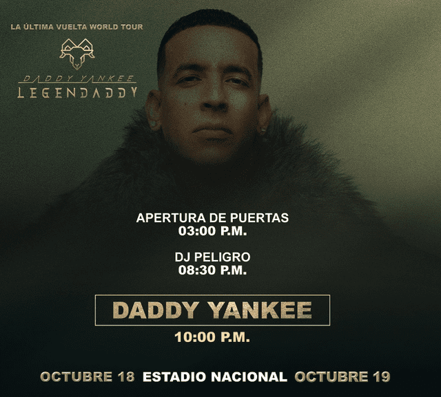 Concierto de Daddy Yankee  Foto: Masterlive/Instagaram