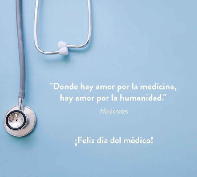 Imágenes para compartir por WhatsApp por el Día del Médico. Foto: Eneflower/ X   