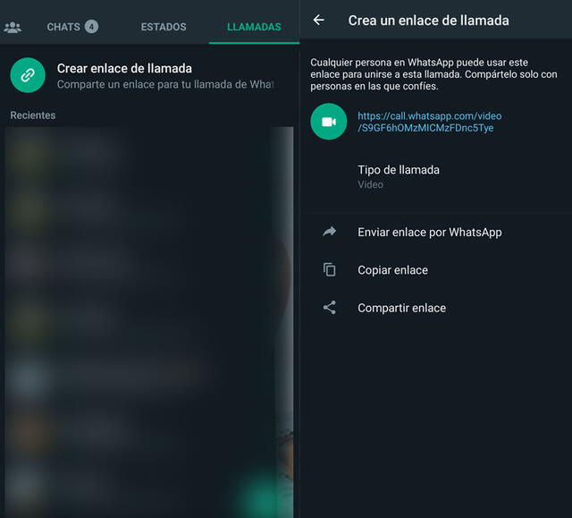 WhatsAppp: ¿cómo crear un enlace  para llamadas o videollamadas?