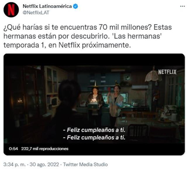 Netflix Latinoamérica traerá serie coreana "Las hermanas". Foto: Netflix