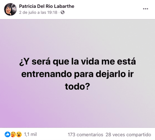 ¿Qué dijo Patricia del Río tras confirmarse su salida de RPP?