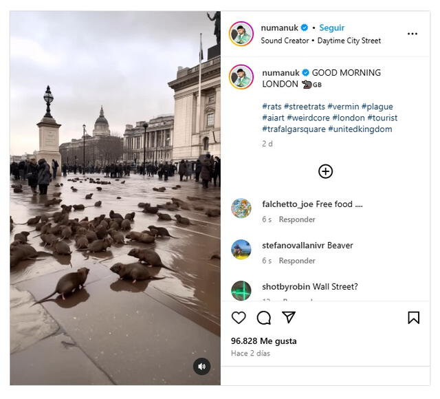 <em>Evidencia más antigua del video en la web. Foto: captura de Instagram</em>   