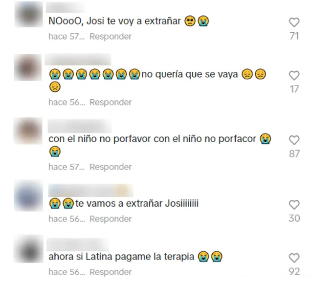 Comentarios sobre Josi Martínez. Foto: captura de TikTok/Latina 