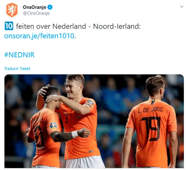 Holanda vs. Irlanda del Norte