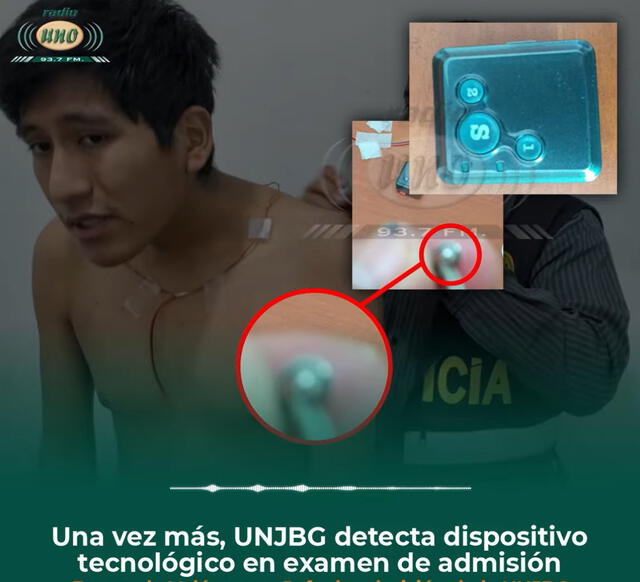 Tacna: postulante trató de ingresar con dispositivo a examen de admisión de la UNJBG
