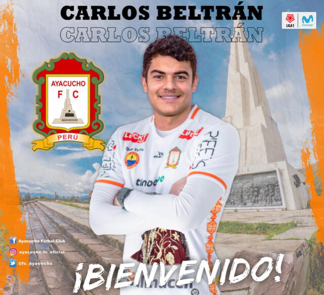 Carlos Beltrán defenderá la camiseta de Ayacucho. Foto: Ayacucho FC