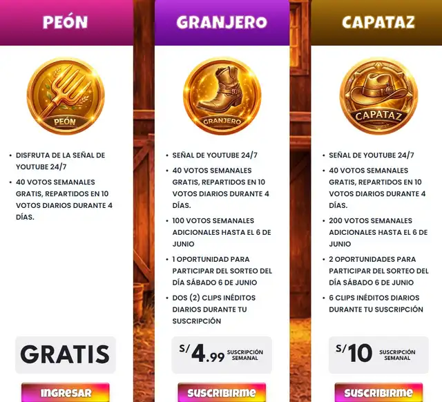 El público podrá votar gratis y también comprar votos.