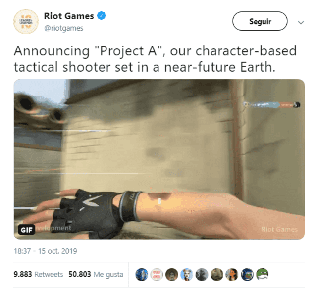 Riot Games presenta su nuevo 'shooter'