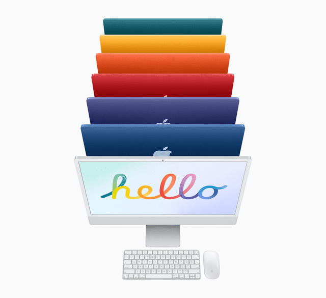 Diseño de la nueva iMac 2021. Foto: Apple