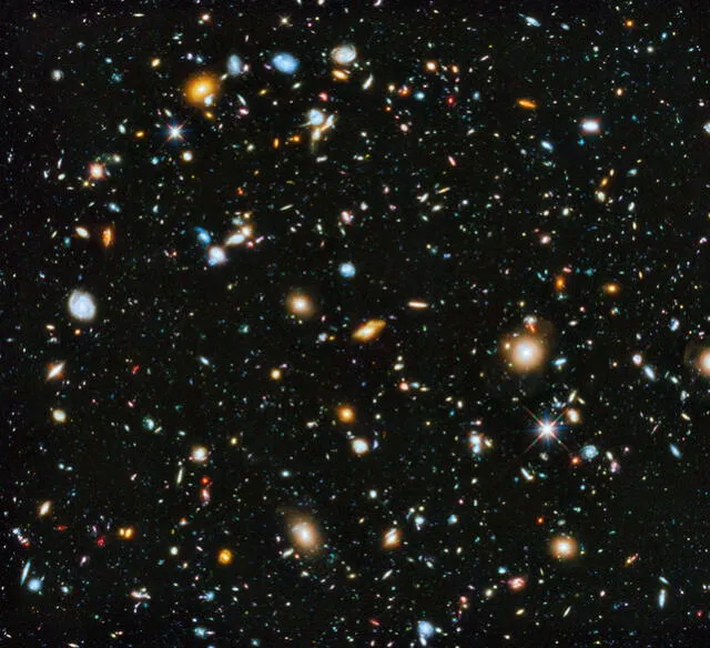 Espectacular imagen de campo profundo HUDF del Hubble. Foto: NASA / STScI