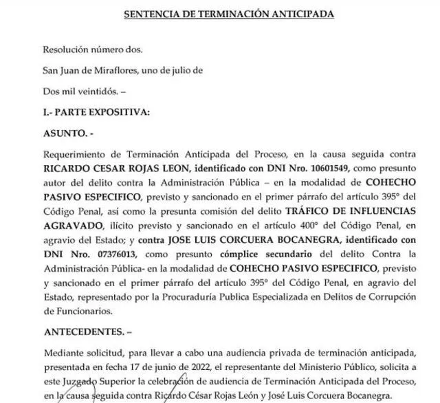Condenan a fiscal Ricardo Rojas por ayudar a empresarios en tráfico de terrenos