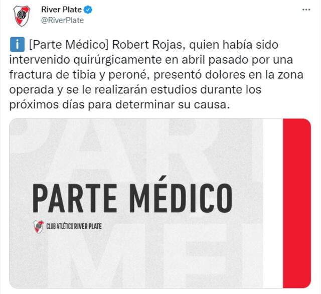El defensa paraguayo sufrió dolores en la zona afectada. Foto: Captura River Plate/Twitter