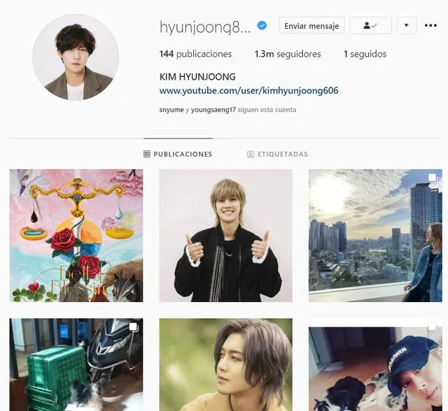 Kim Hyun Joong en Instagram. Foto: @hyunjoong860606