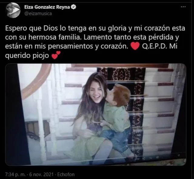 Eiza González se manifiesta tras fallecimiento de Octavio Ocaña. Foto: Eiza González/ Twitter