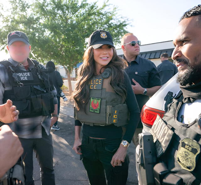  Kristi Noem, U.S. Homeland Security Secretary, defends federal immigration actions and blames California leadership for recent unrest. Photo: X    