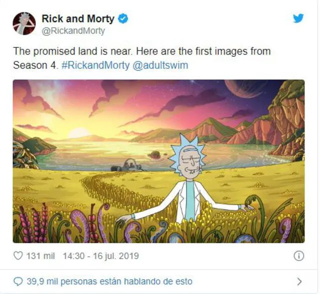 Rick y Morty - Twitter.