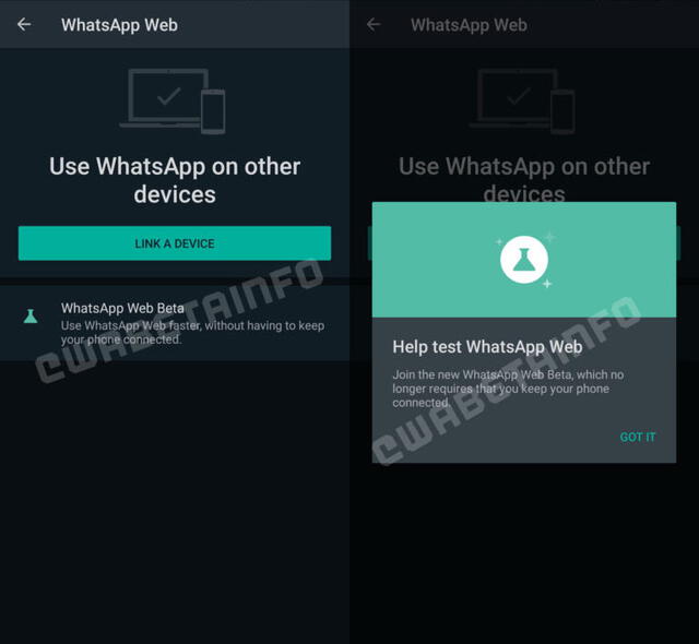 Interfaz para WhatsApp Web
