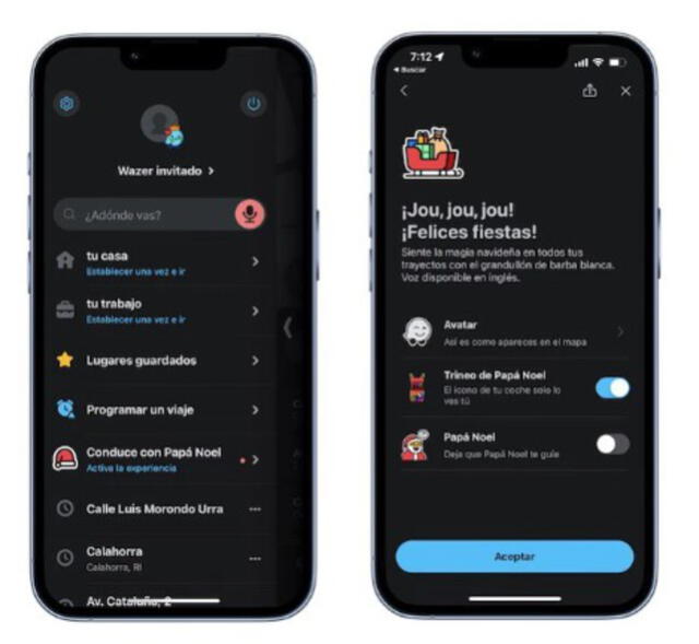 Waze: ¿cómo activar el ‘modo Papá Noel’ para volver a casa con la guía del personaje en trineo?