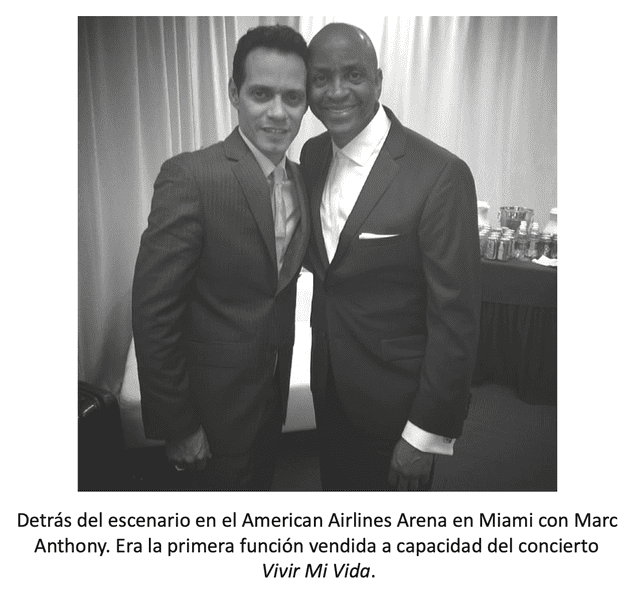  Marc Anthony y Sergio George. Foto: producción de Sergio George.    