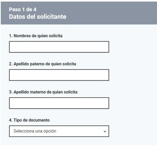 Paso 1 para cobro de pensión de orfandad. Foto: Gobierno del Perú