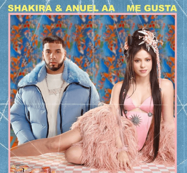 Shakira y Anuel AA en la portada "Me Gusta".
