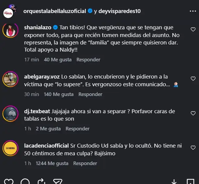 Usuarios rechazan comunicado de La Bella Luz. Usuarios rechazan comunicado de La Bella Luz.