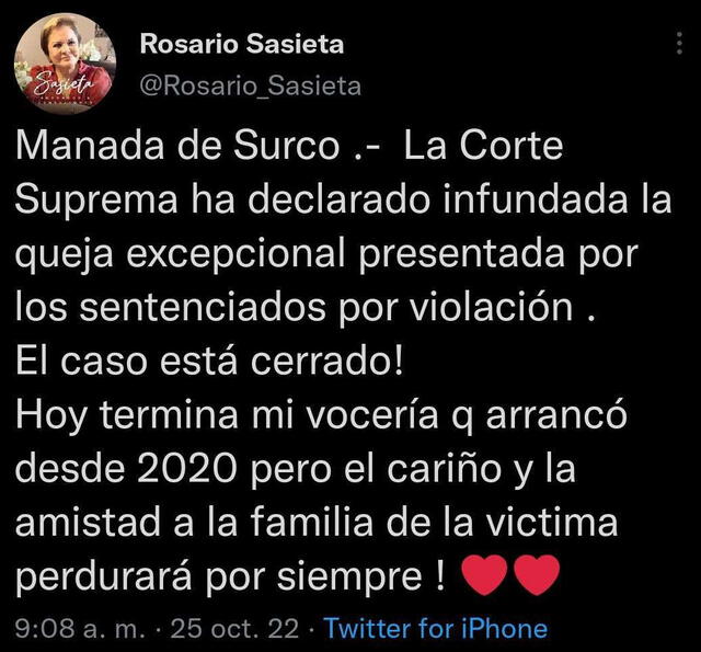 Tweet Rosario Sacieta