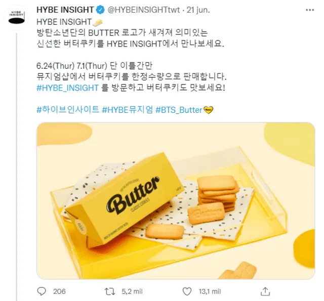 BTS, Butter, galletas butter