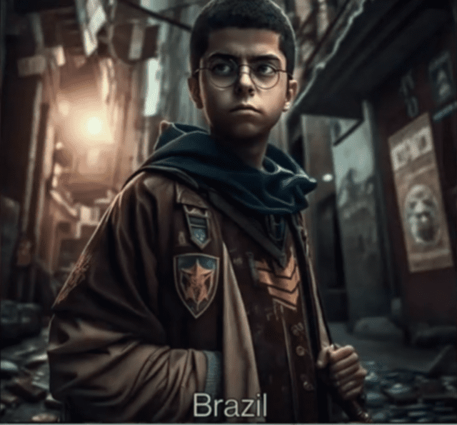  Harry Potter interpretado por un actor de Brasil. Foto: captura de TikTok / diamg<br>    