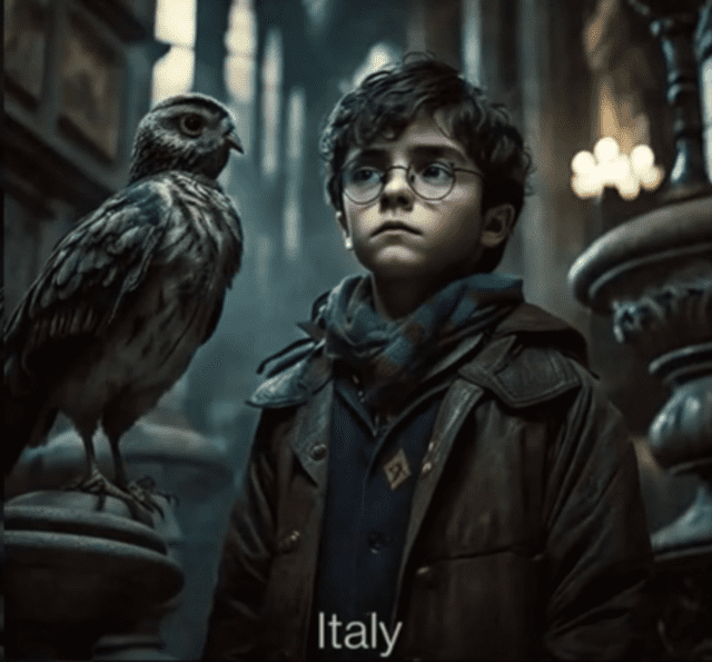  Harry Potter interpretado por un actor de Italia. Foto: captura de TikTok / diamg<br><br>    