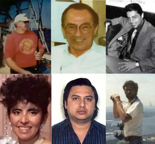  El peruano Wilfredo Mercado junto a otras víctimas mortales del atentado en 1993.   